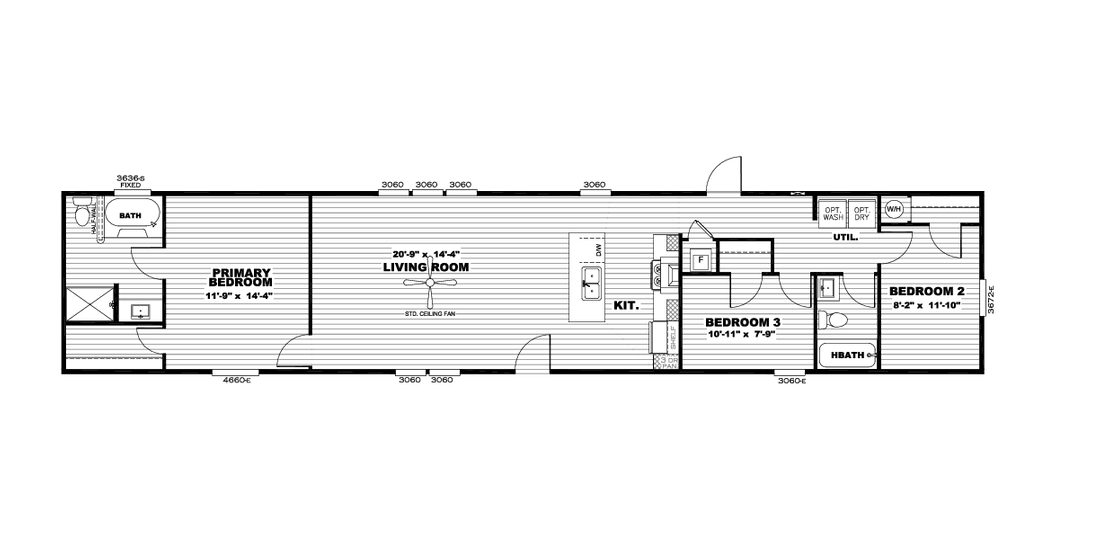 The INDEPENDENT 16763I Floor Plan