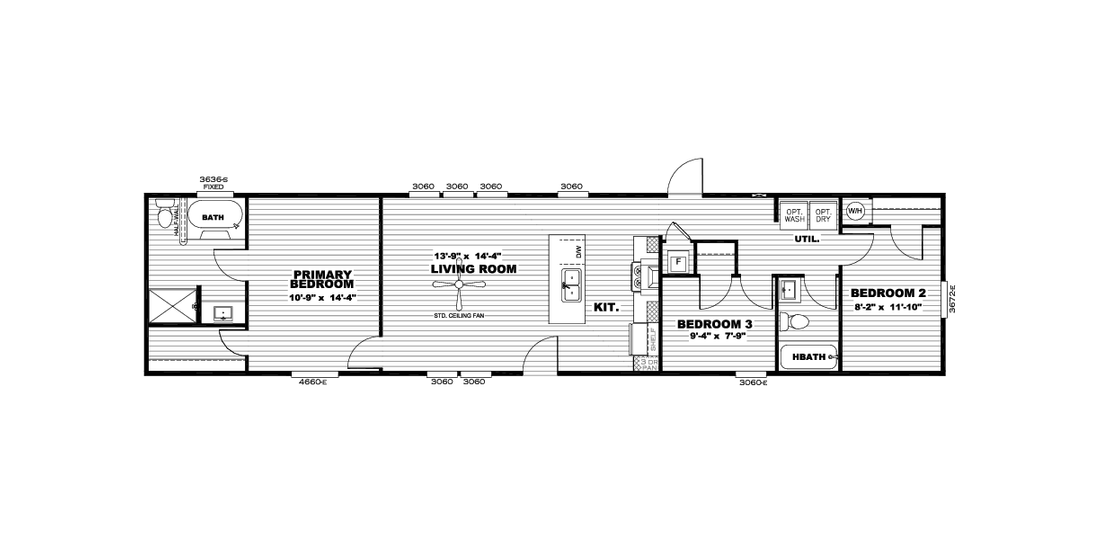 The INDEPENDENT 16663C Floor Plan