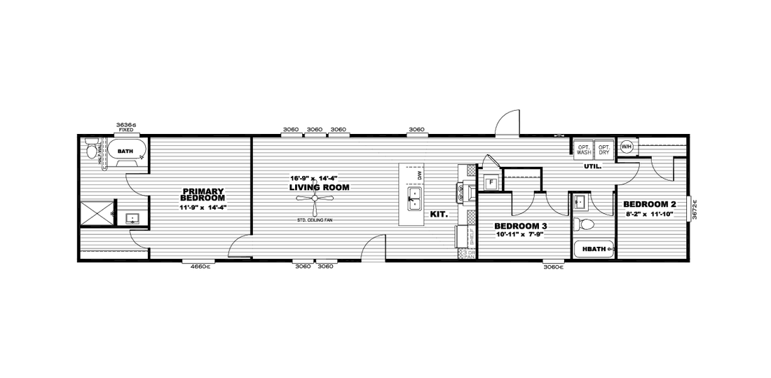 The INDEPENDENT 16723A Floor Plan