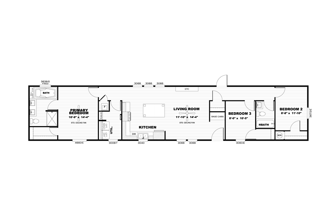 The RESOLUTION 16763H Floor Plan