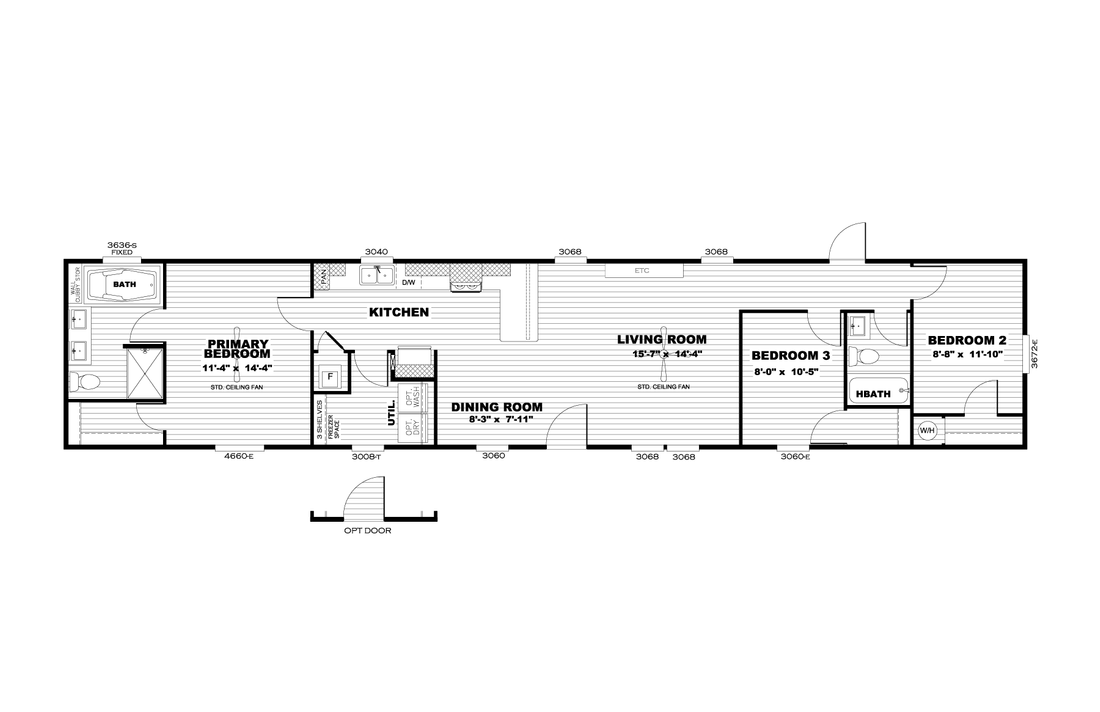 The RESOLUTION 16763K Floor Plan