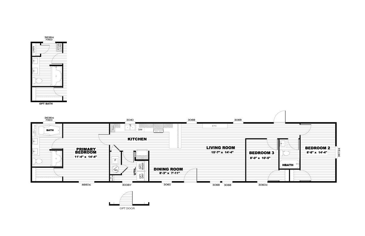 The RESOLUTION 16763K Floor Plan