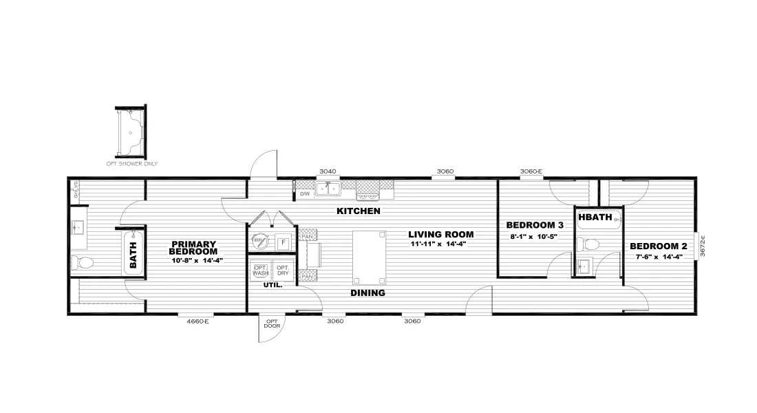 The HOMESTEAD 16683A Floor Plan