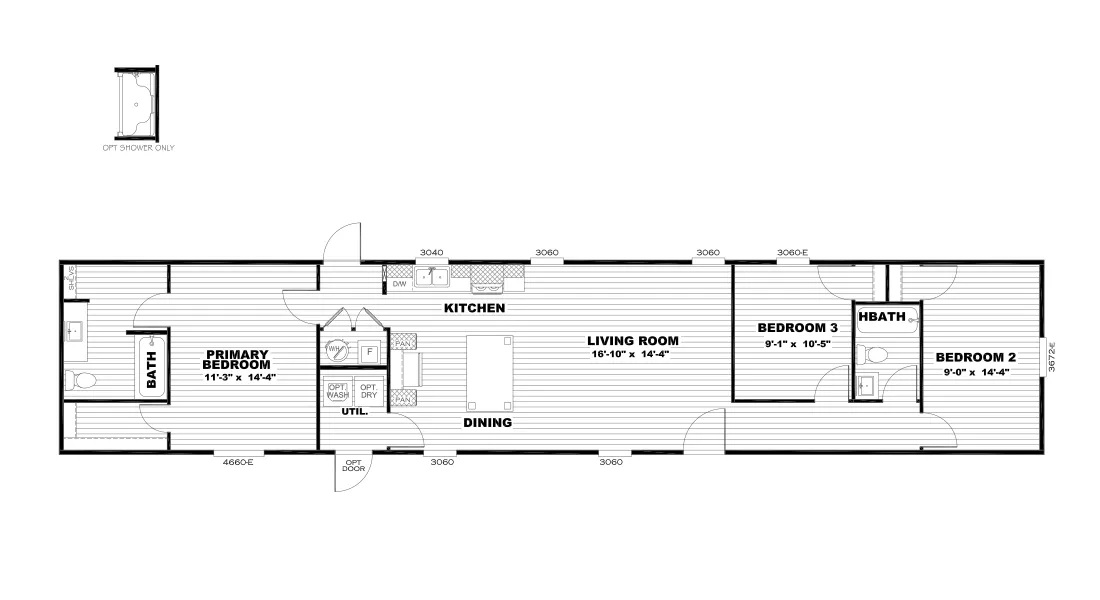 The HOMESTEAD 16763A Floor Plan