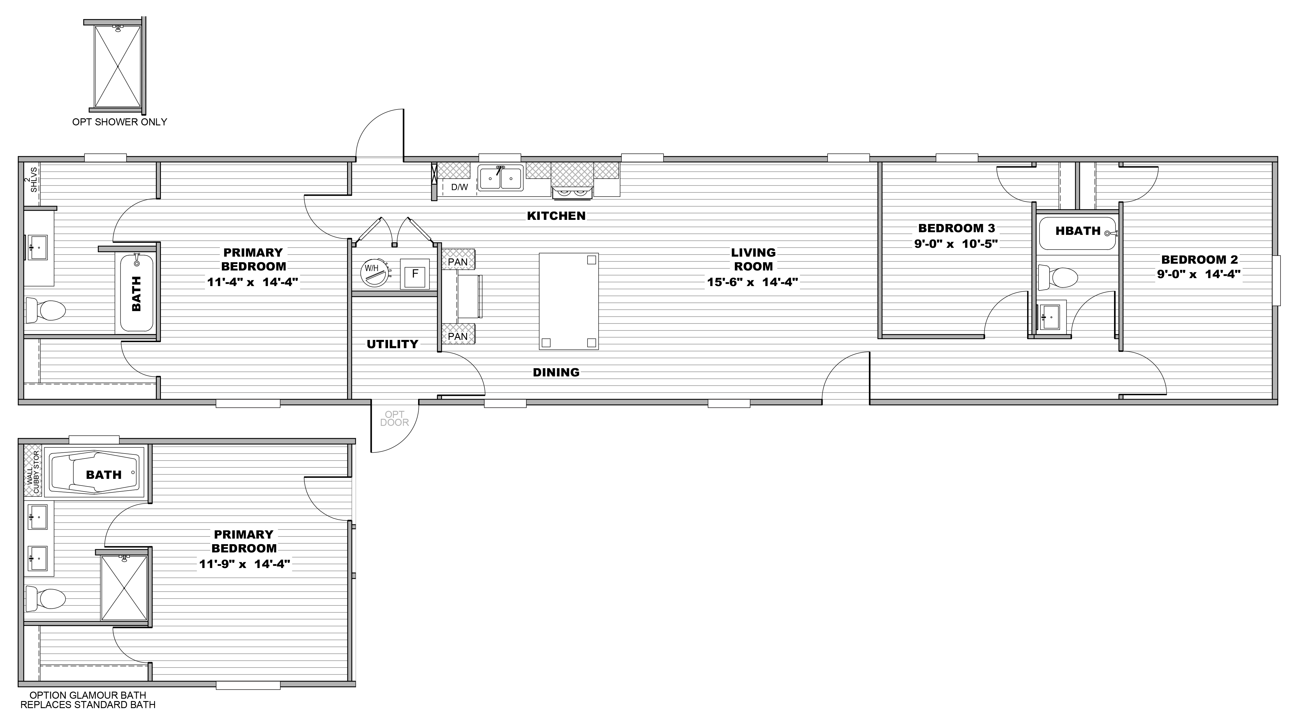 The HOMESTEAD 16763A Floor Plan