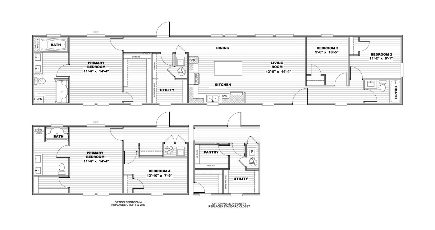 The RESOLUTION 16803B Floor Plan
